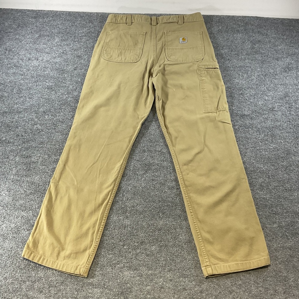 Carhartt Mens Relaxed Fit Canvas Work Pants Tan BN2291-M 34x32